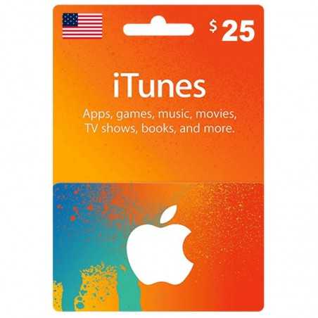 iTunes Store 25 Dollars USA United States America