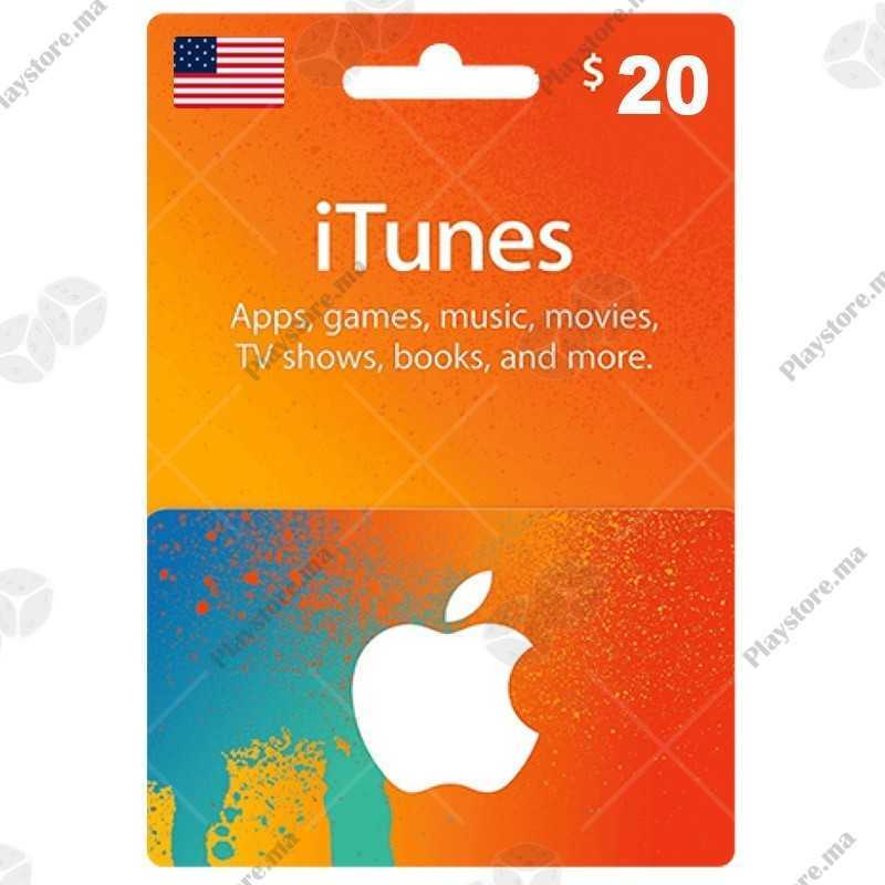 iTunes Store 20 Dollars USA United States America