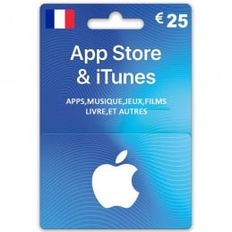 متجر iTunes بسعر 25 يورو (فرنسي) فرنسا