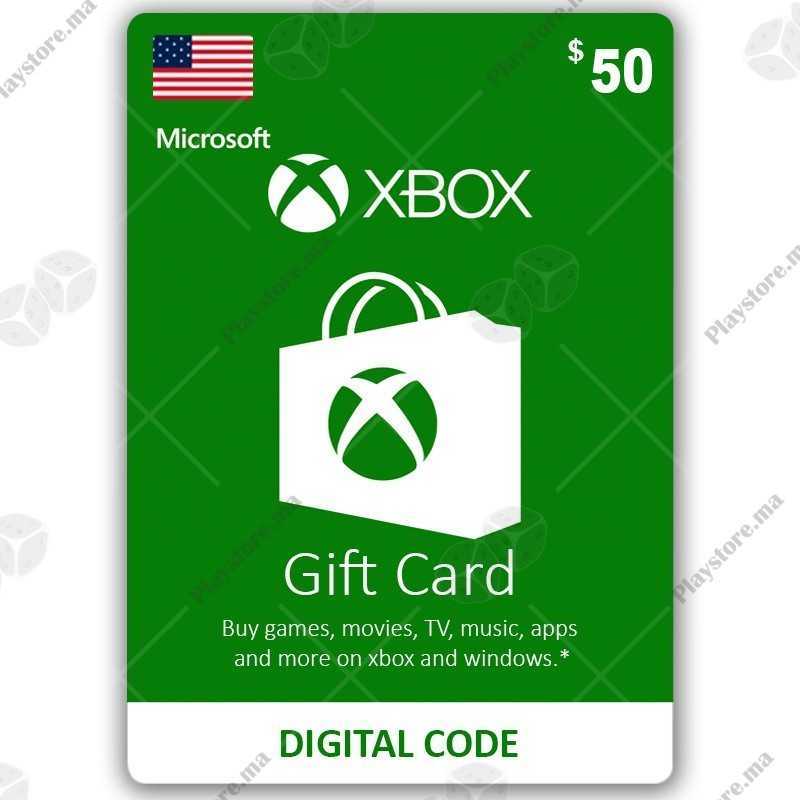 Xbox Live 50Dollars USA