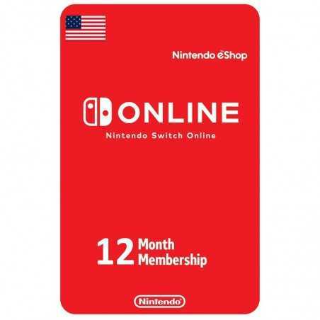 Abonnement Nintendo Switch 12 mois USA