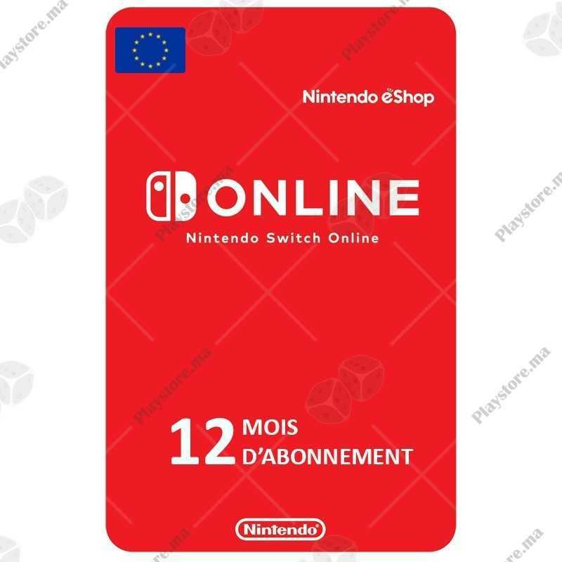 Abonnement Nintendo Switch 12 Mois Europe