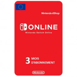 Abonnement Nintendo Switch 3 Mois EU