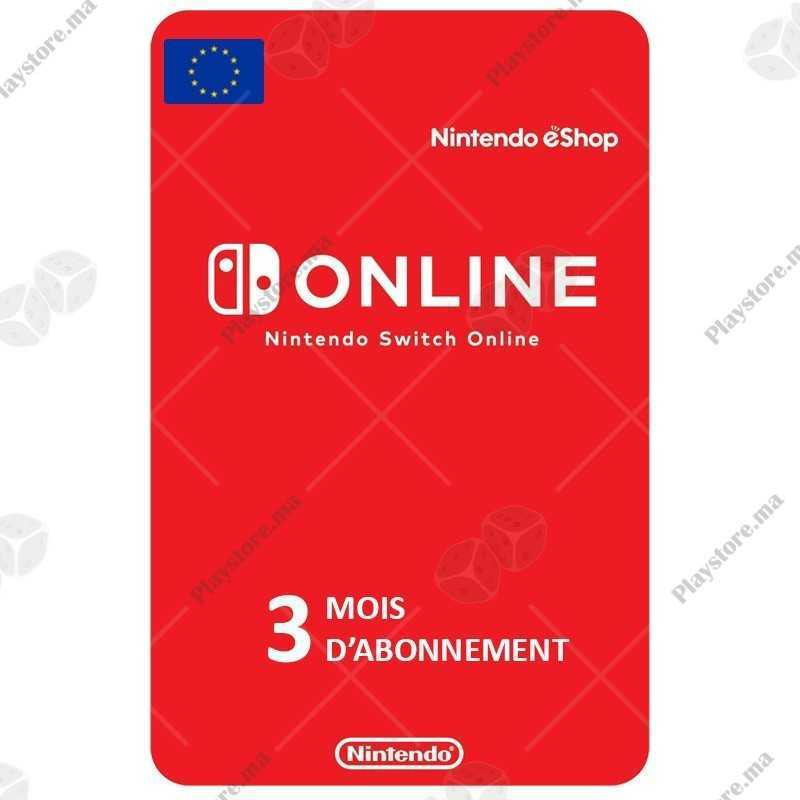 Abonnement Nintendo Switch 3 Mois EU