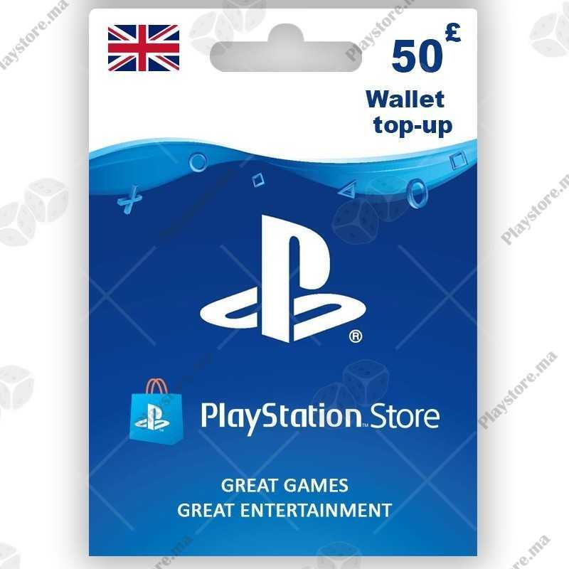 PlayStation Store £50 UK United Kingdom