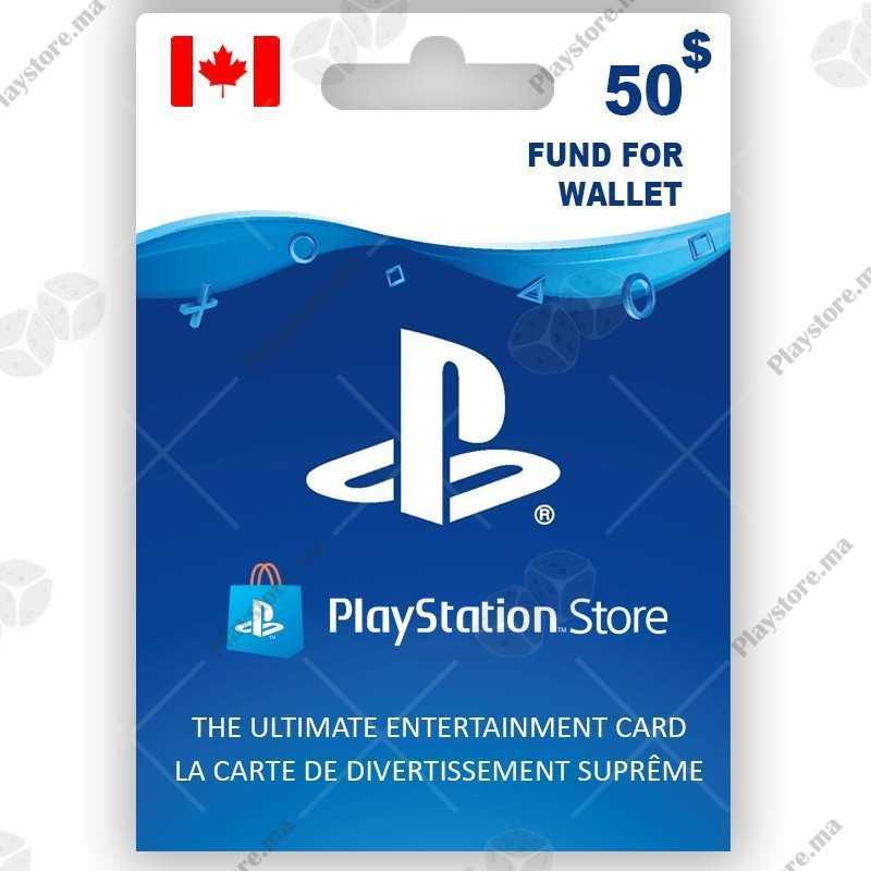 PlayStation Store 50 Dollar CAD Canada