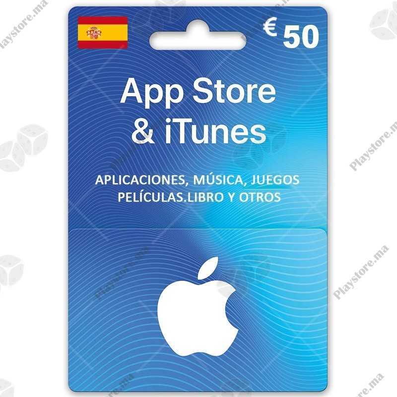 App Store et iTunes 50 Euro Espagne