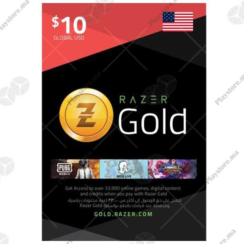 Razer Gold 10Dollars USA