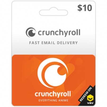 Carte Crunchyroll 10$