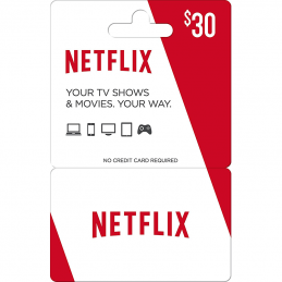 Netflix Gift Card 30 dollar