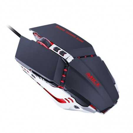 Imice T80 7 Keys 3200 DPIro Programming Mechanical Gaming Wired Mouse, Cable Length: 1.8m(Black)