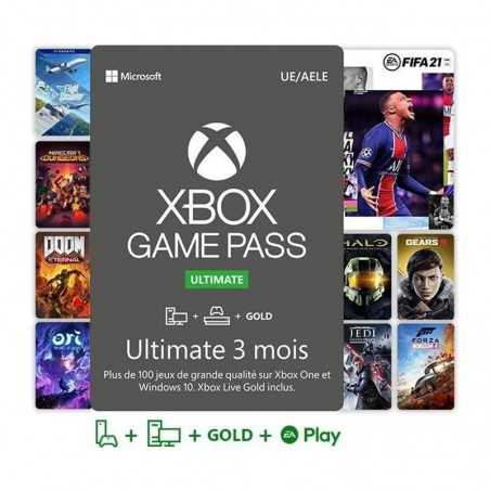 Abonnement Xbox Game Pass 3 Mois EUR