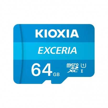 Carte mémoire Kioxia 64GB Exceria U1 Class 10 microSD