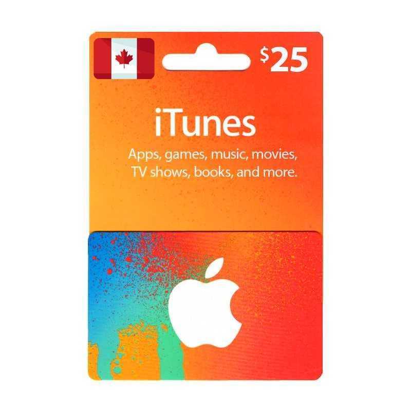 App Store and iTunes CAD $25 Canada