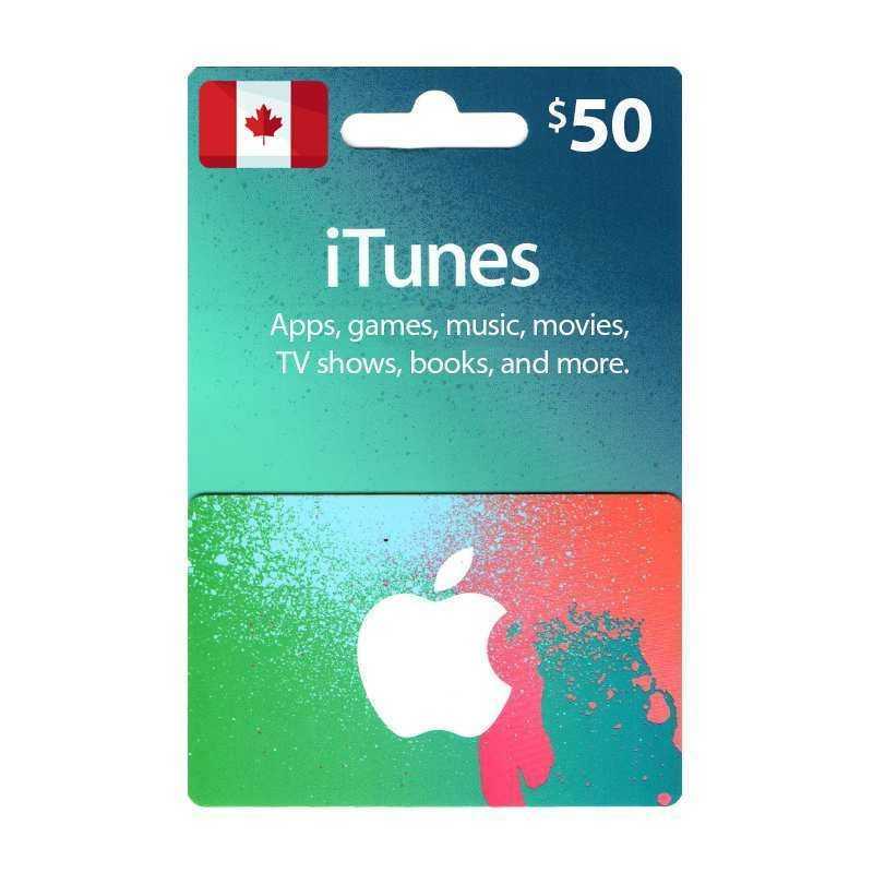App Store & iTunes Canada CAD$50 App Store & iTunes Canada CAD$50