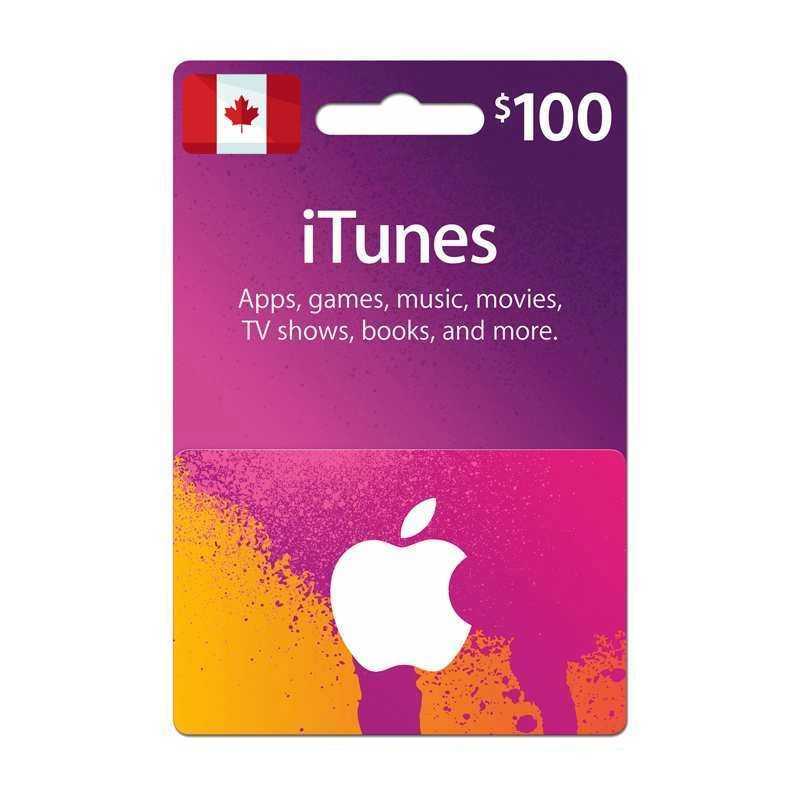 App Store et iTunes 100$ CAD Canada