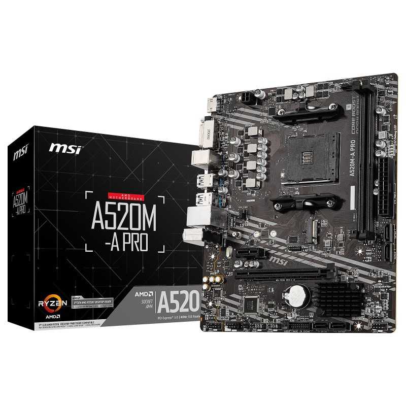 Mother Card MSI A520M-A PRO