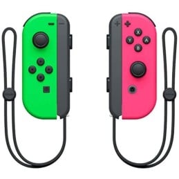 Joy-Con Green Neon Pink Neon Nintendo