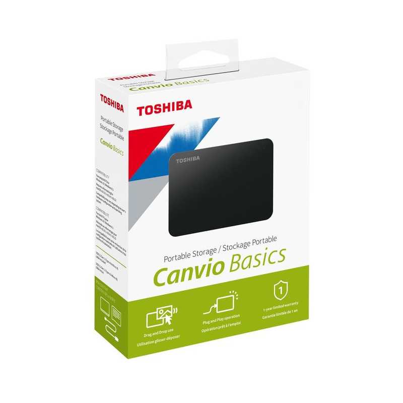 Disque Dur Externe Toshiba HDD USB 3.0 CANVIO Basics 1TB Noir