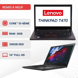 PC Portable Thinkpad Lenovo T470 Core i5 6ème Gén