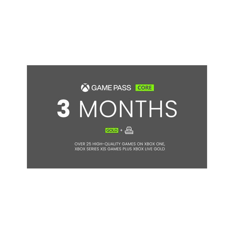 Xbox Game Pass Core 3Mois USA