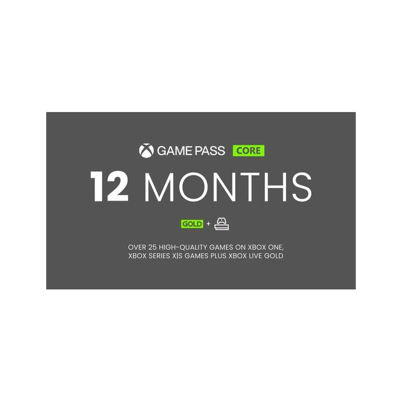 Xbox Game Pass Core 12months Usa 9723