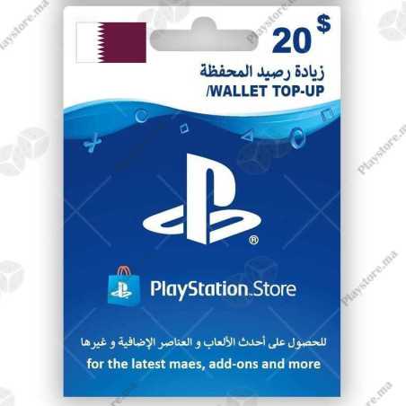 PlayStation Store 20 Qatar Dollars