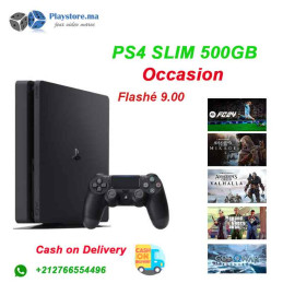 Playstation 4 Slim 500Gb Occasion Flasher 9.00 PS4