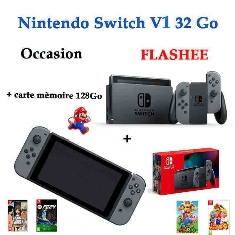 Nintendo Switch v2 Occasion carte mèmoire 128Go