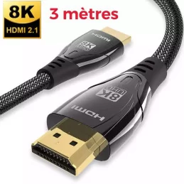 Câble HDMI 8K 2.1, pour...