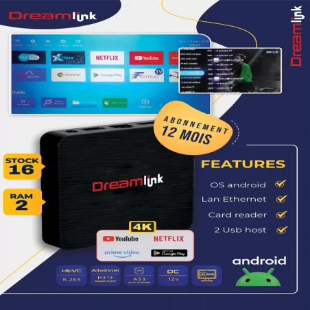 TV BOX DREAMLINK Pro RAM 2G 16G