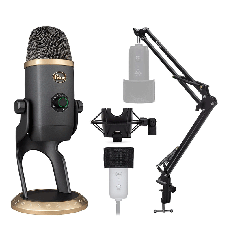 Microphones Blue Yeti X professionnel USB