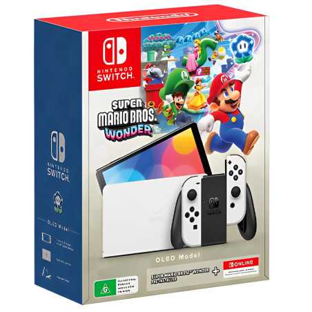 Pack Nintendo Switch OLED Super Mario Bros. Wonder + NSO 12 mois