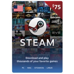 carte steam 75 Dollar USA