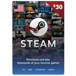 Steam 30 Dollars USA