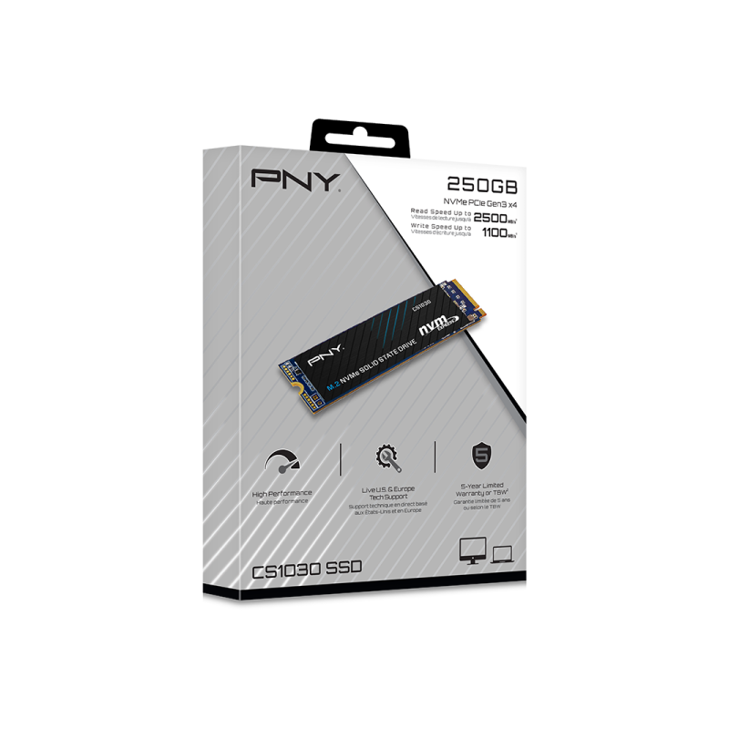 PNY CS1030 M.2 PCIe NVMe 500GB Disques SSD PNY Maroc